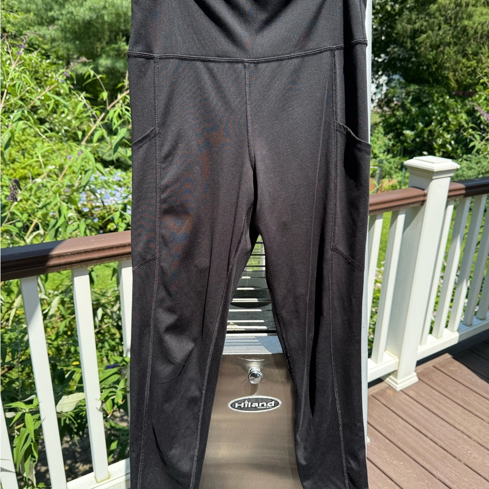 American Eagle Black Leggings High Waist Performance